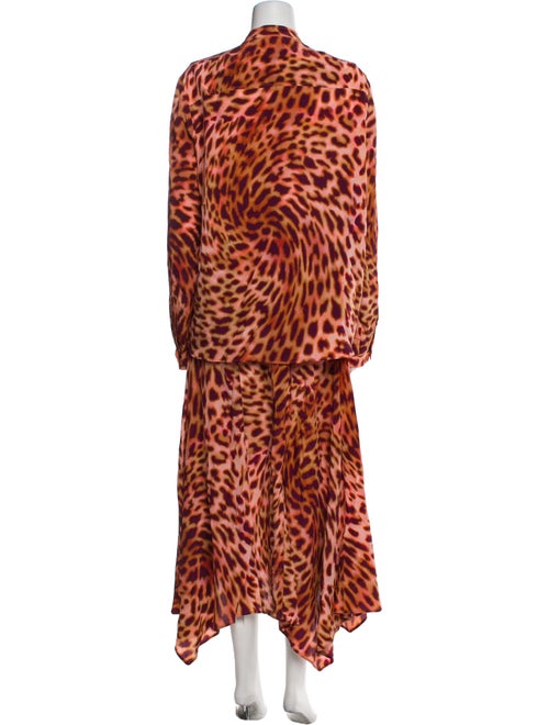 Stella McCartney Silk Animal Print Skirt Set