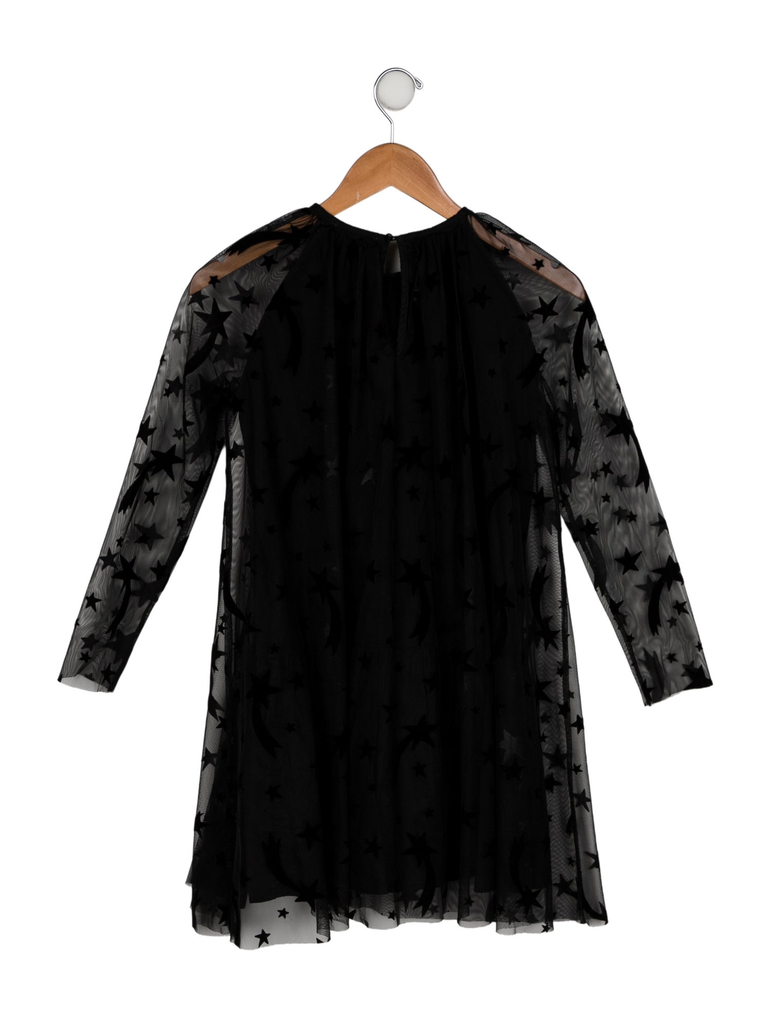 Stella McCartney Girls' Pattern Long Sleeve Tulle Dress