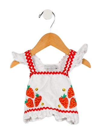 Stella McCartney Toddler Girls' Sleeveless Pattern Print Crop Top