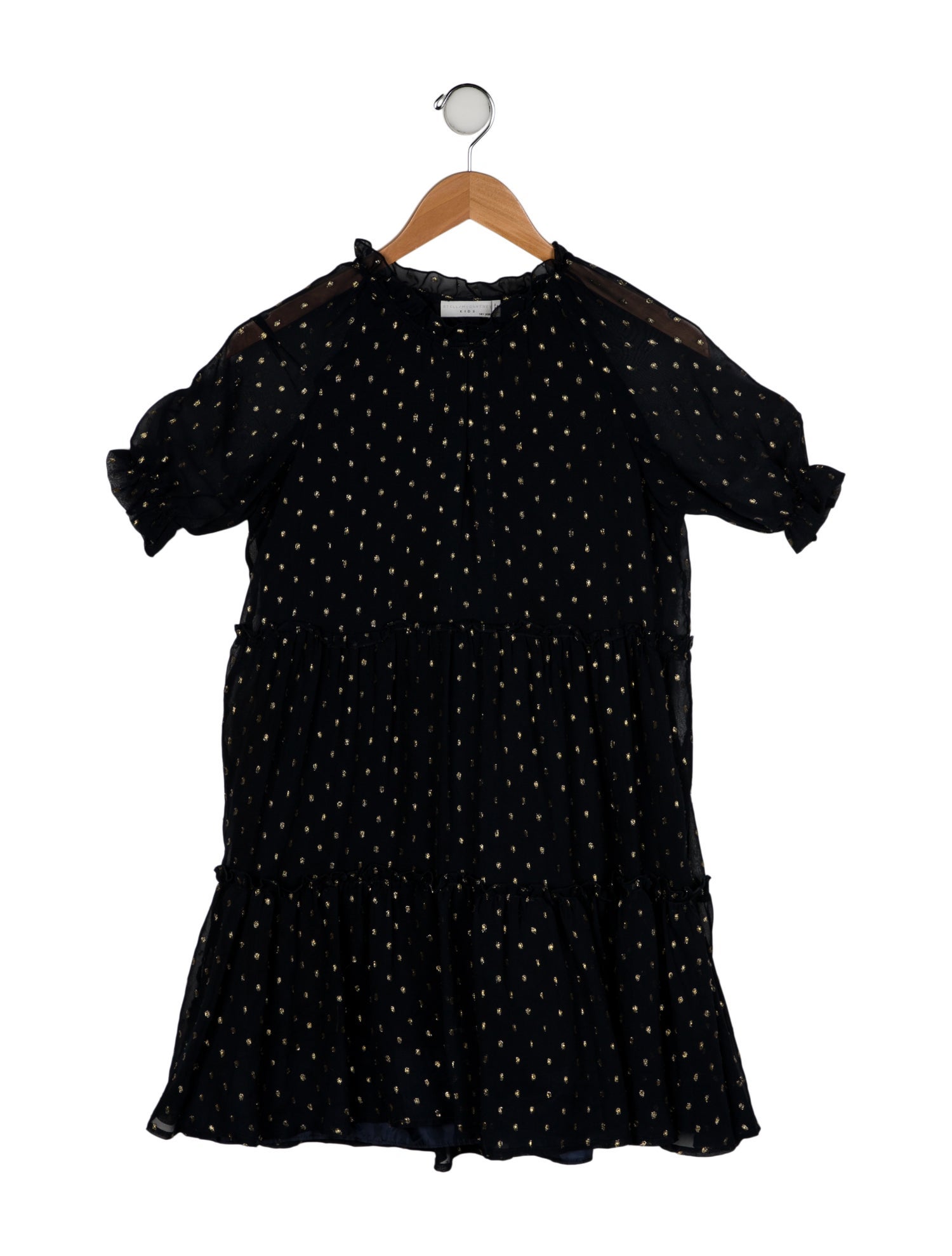 Stella McCartney Girls' " Polka Dot" Pattern Short Sleeve Dress