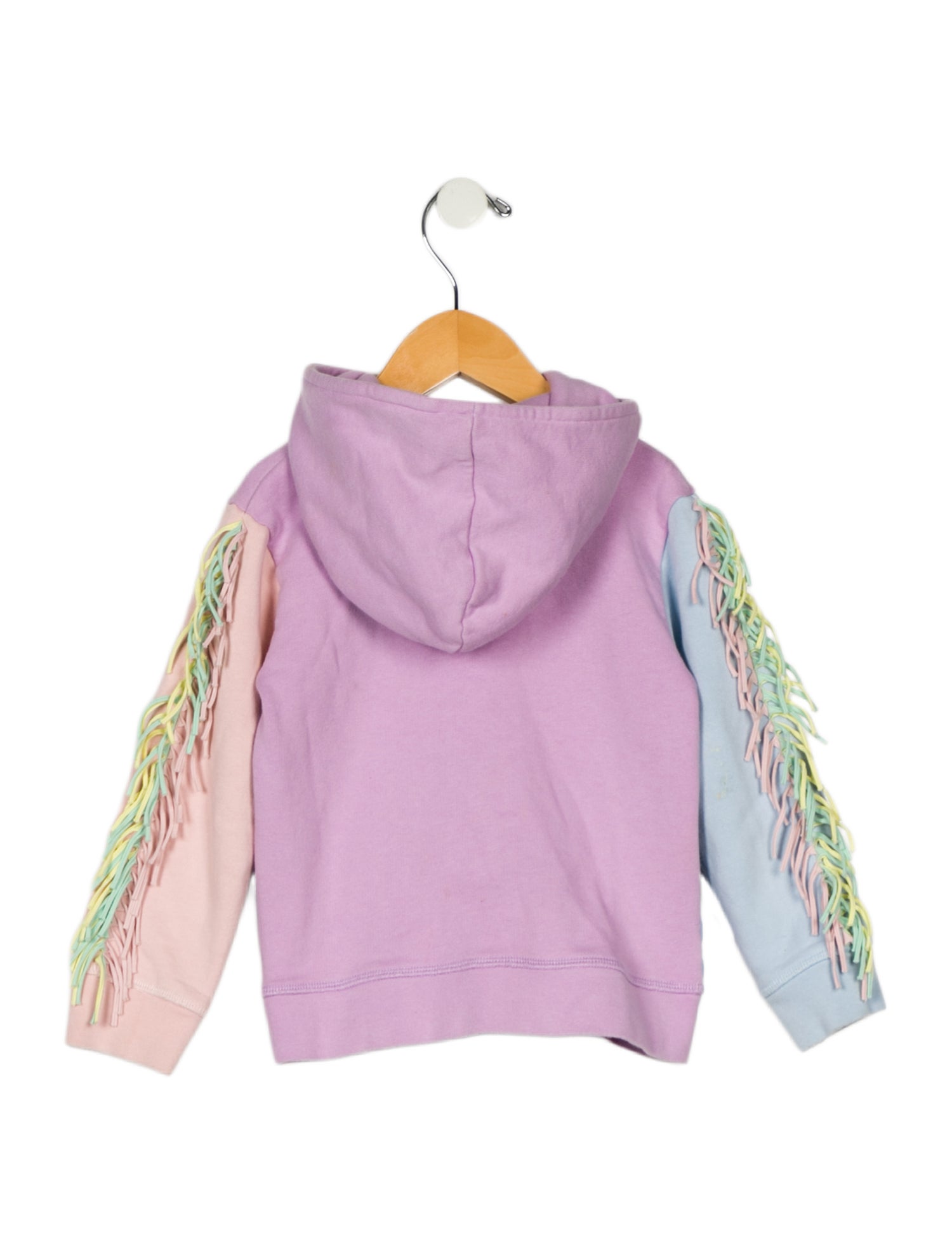 Stella McCartney toddler girls' purple multicolored hoodie jacket