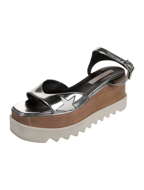 Stella McCartney Vegetarian Patent Leather Slingback Sandals