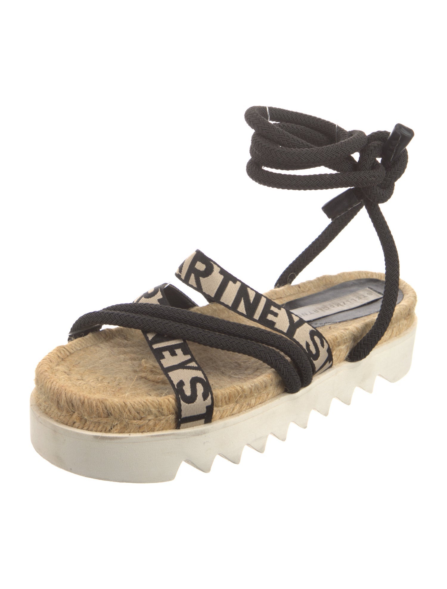 Stella McCartney Raffia Printed Espadrilles