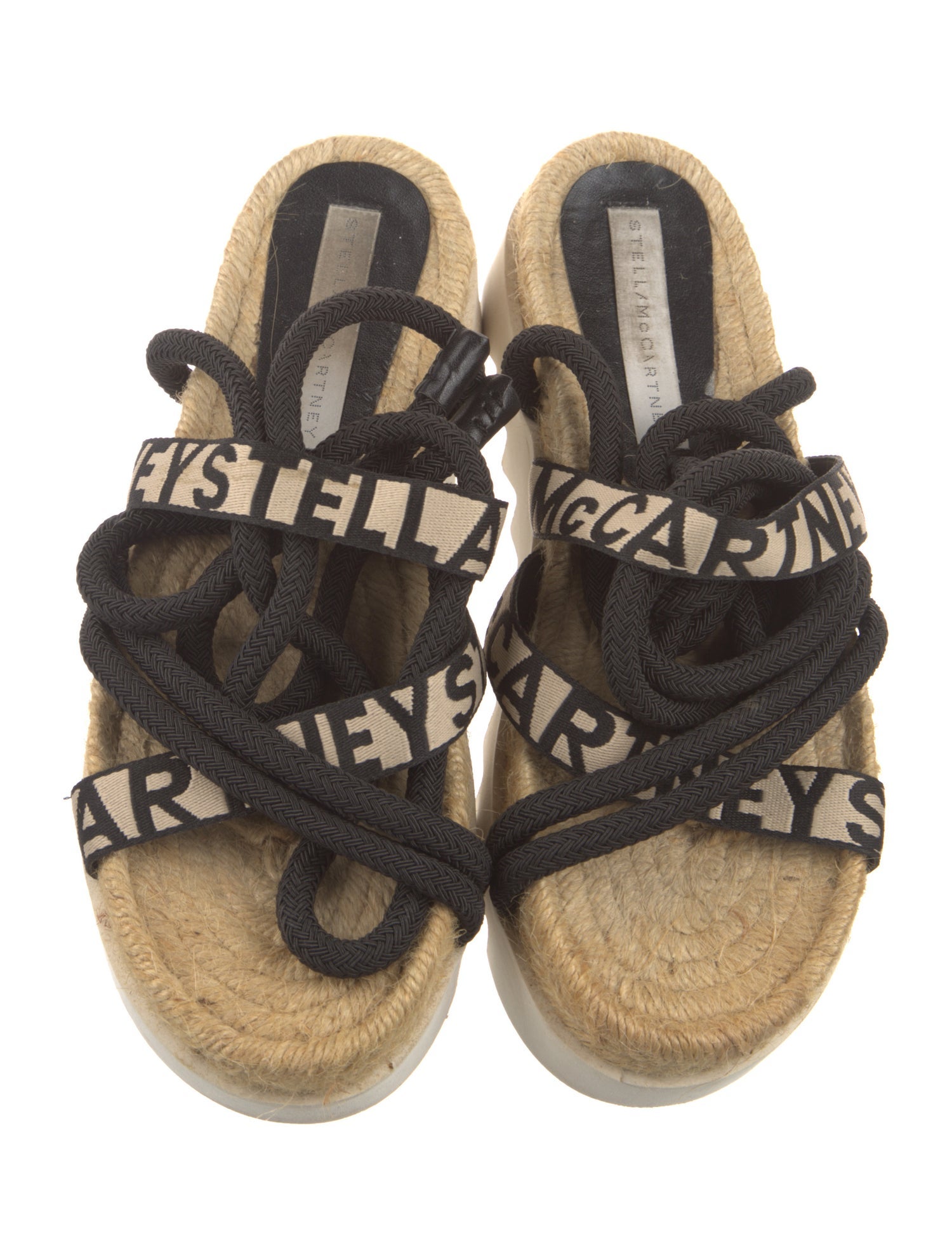 Stella McCartney Raffia Printed Espadrilles