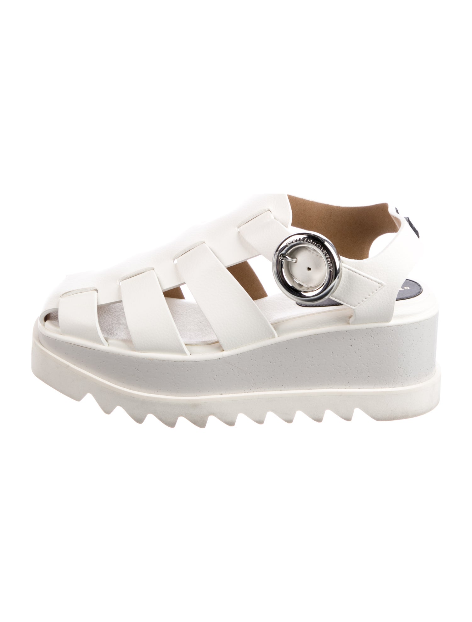 Stella McCartney Vegan Leather Lasercut Accents Flats