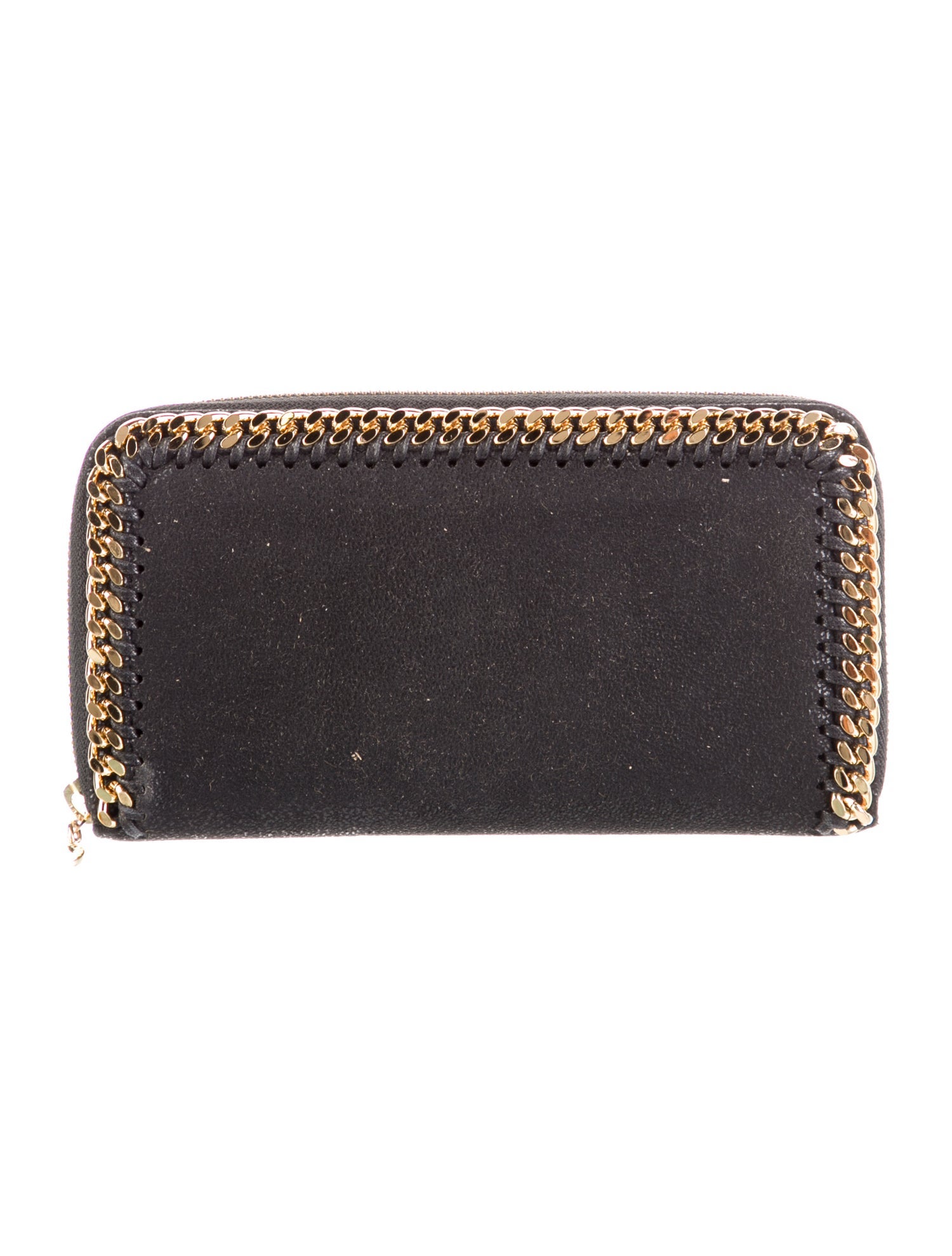 Stella McCartney Suede Printed Continental Wallet