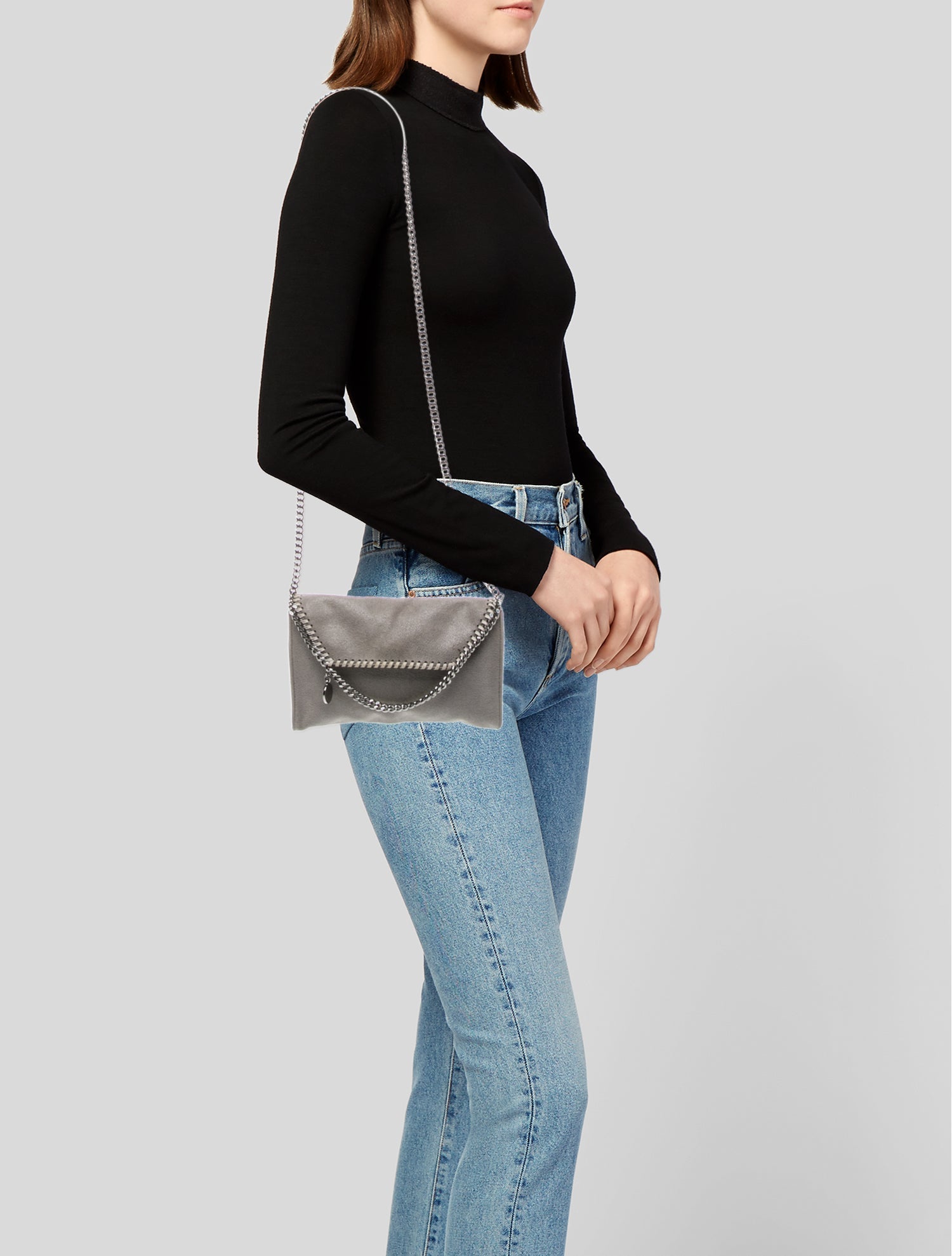 Stella McCartney Vegan Suede Clutch