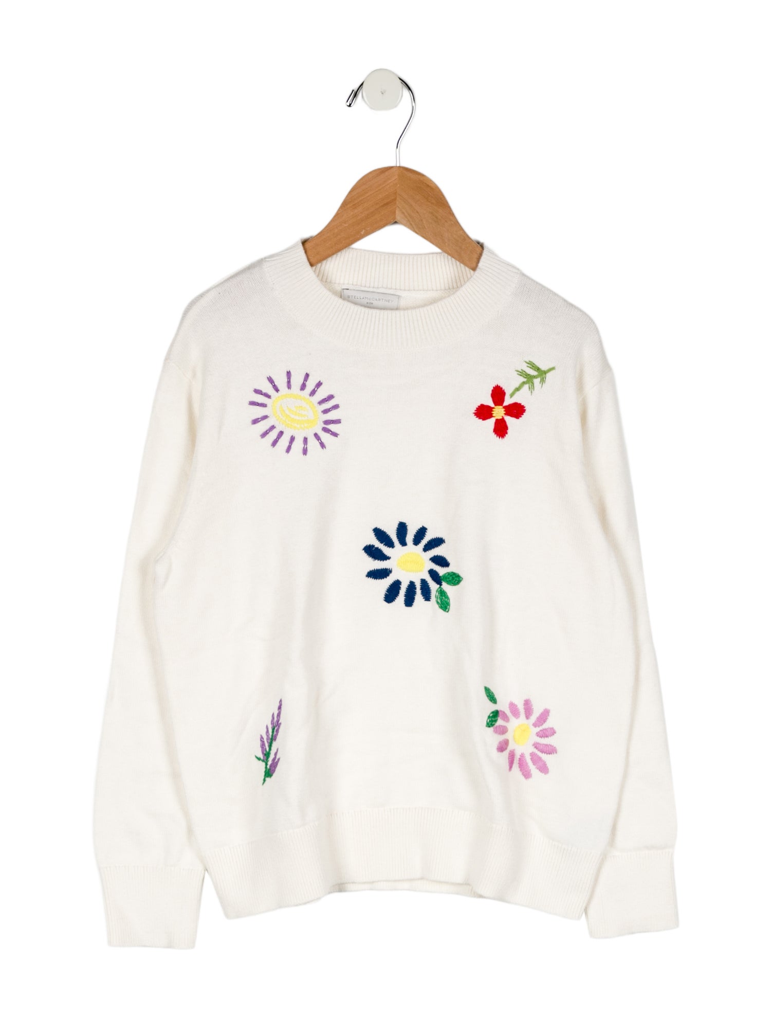 Stella McCartney Girls' Floral Embroidered Sweater