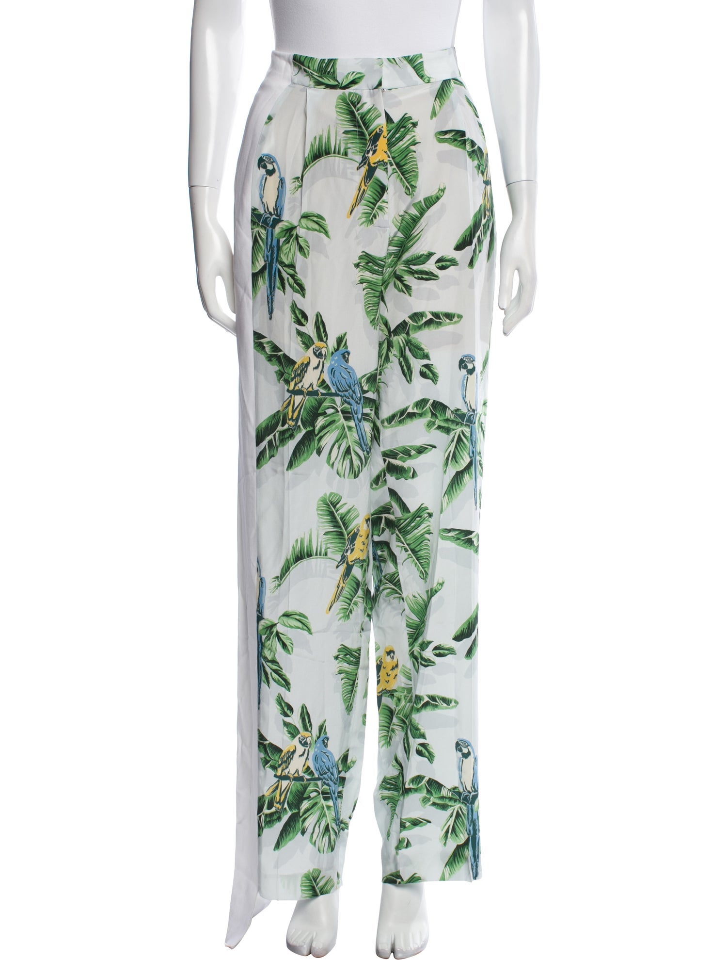 Stella McCartney Silk Wide Leg Pants