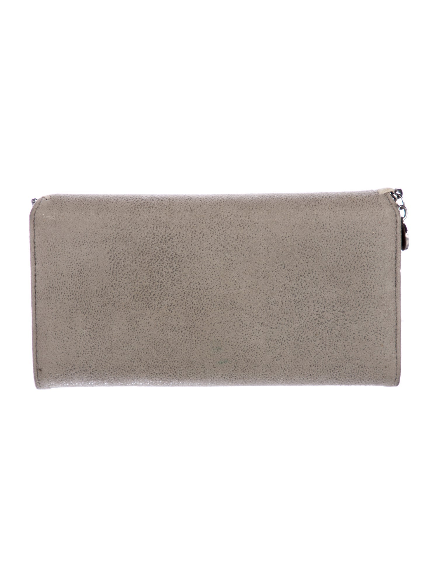 Stella McCartney Suede Continental Wallet