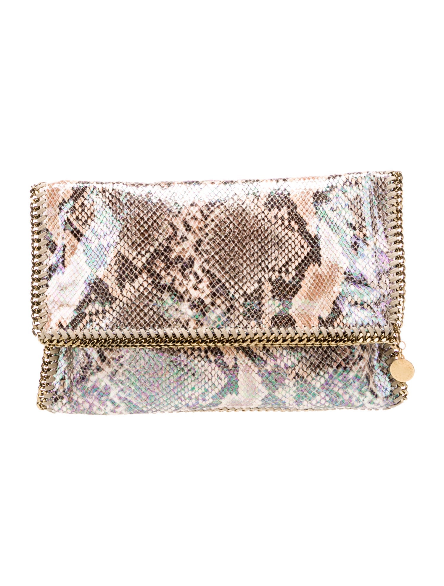 Stella McCartney Embossed Leather Clutch
