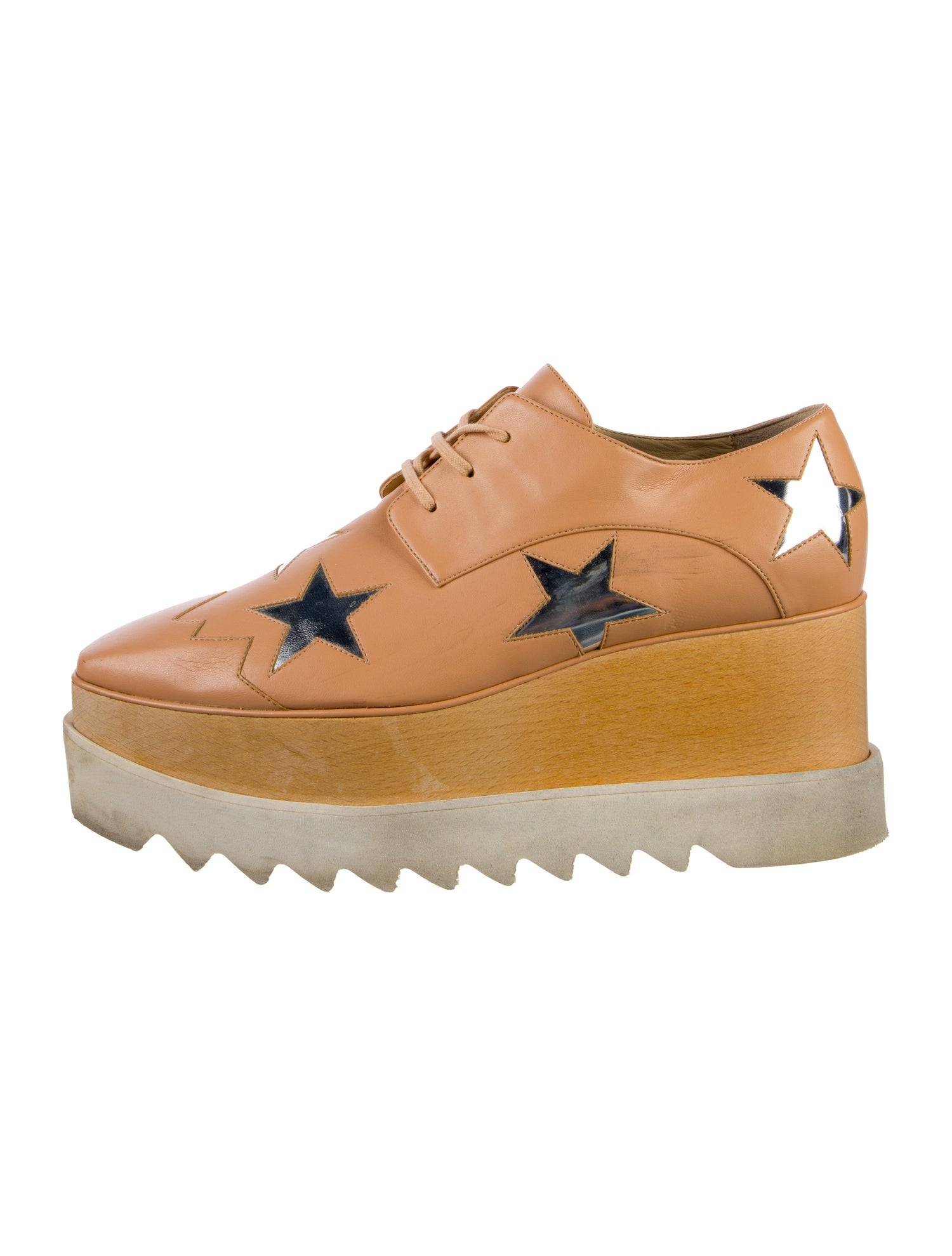 Stella McCartney Leather Printed Oxfords