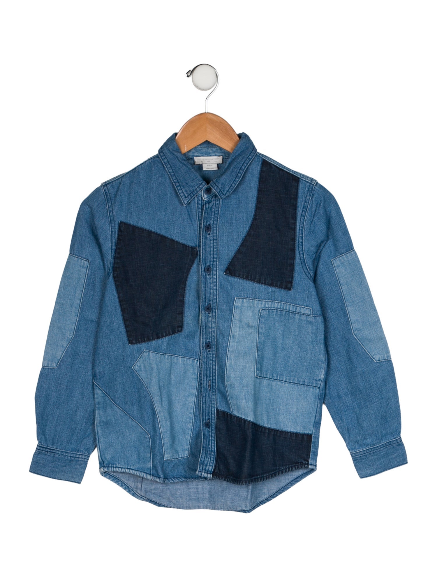 Stella McCartney Big Kids Denim Button Up