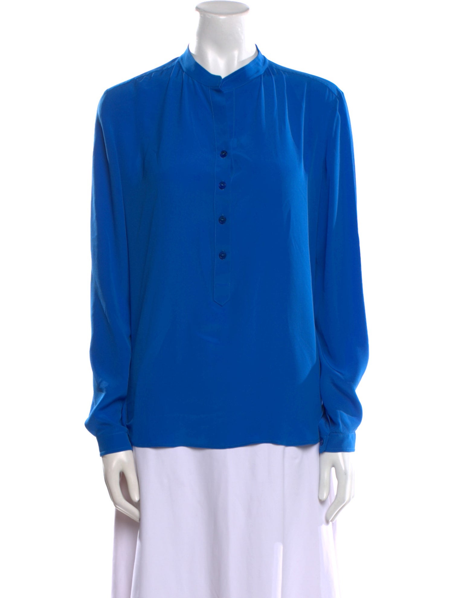 Stella McCartney Silk Mock Neck Blouse