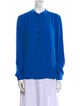 Stella McCartney Silk Mock Neck Blouse
