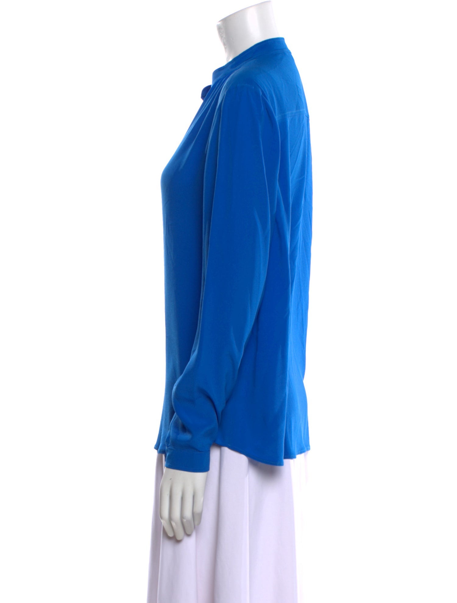 Stella McCartney Silk Mock Neck Blouse