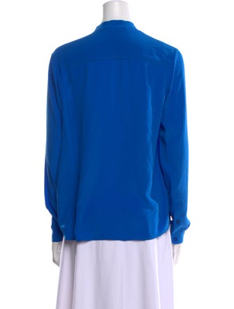 Stella McCartney Silk Mock Neck Blouse