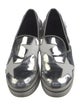 Stella McCartney Patent Leather Graphic Print Wedge Sneakers