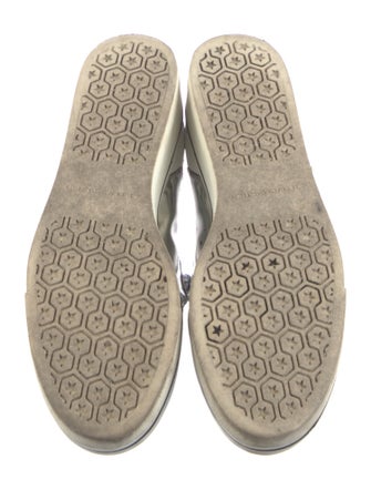 Stella McCartney Patent Leather Graphic Print Wedge Sneakers