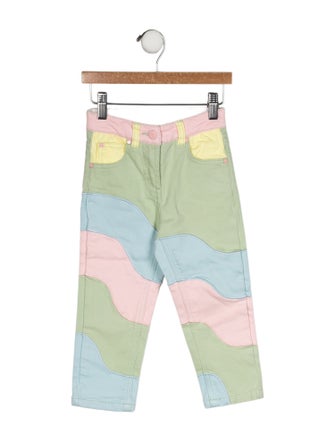 Stella McCartney Coloblock Flat Front Jeans