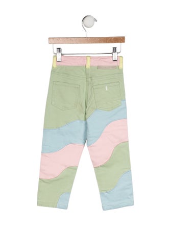 Stella McCartney Coloblock Flat Front Jeans