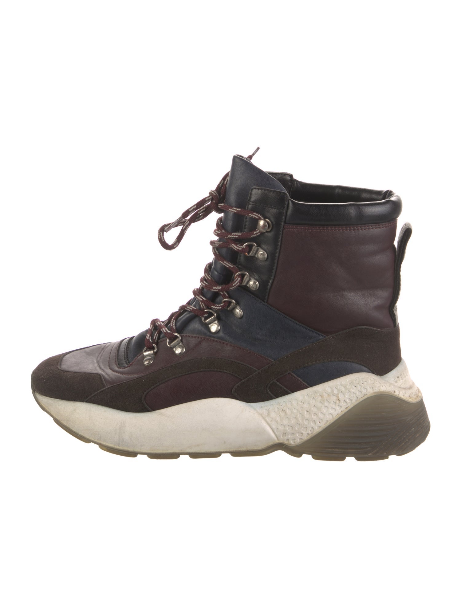 Stella McCartney Leather Lace-Up Boots