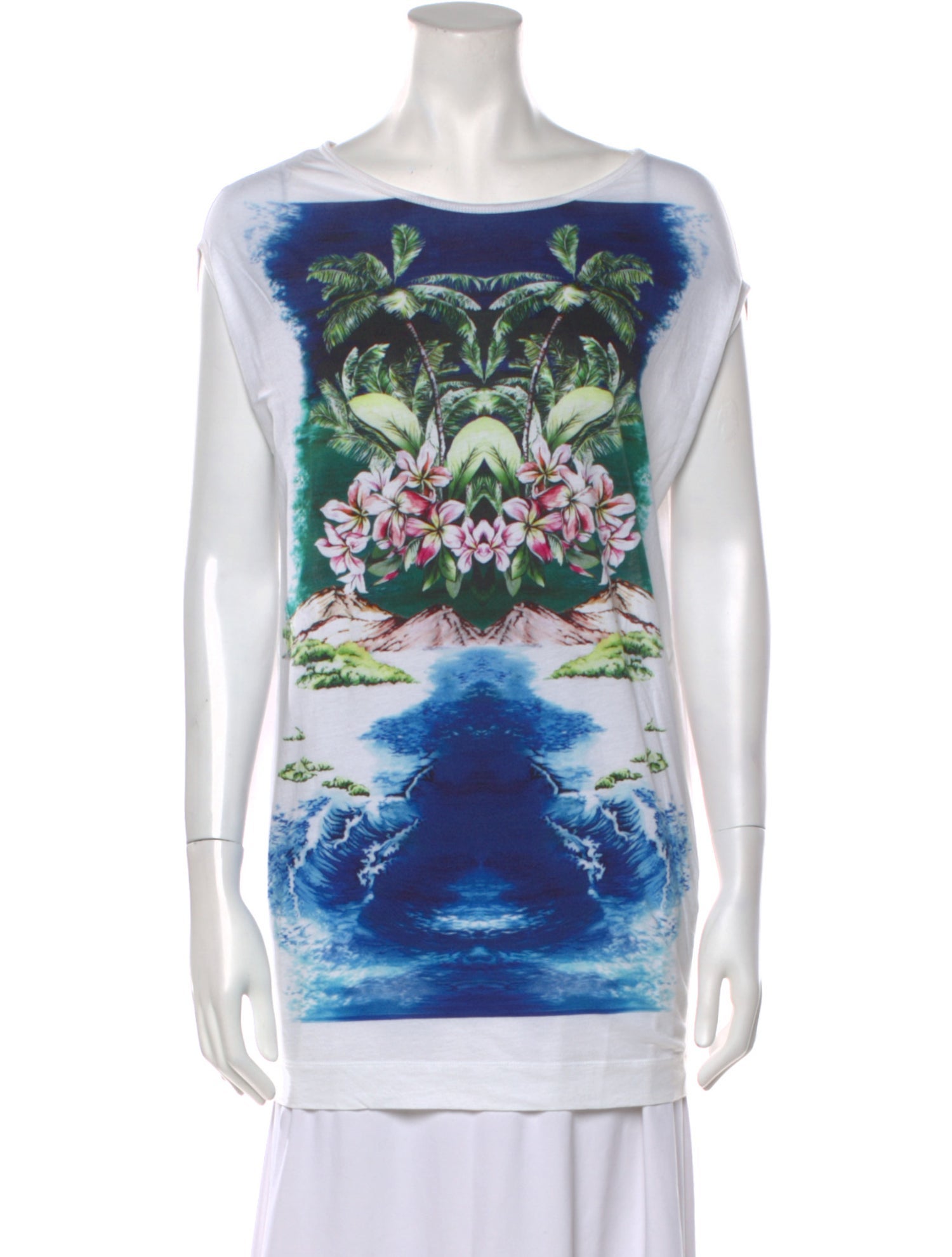 Stella McCartney Graphic Print Bateau Neckline Tunic