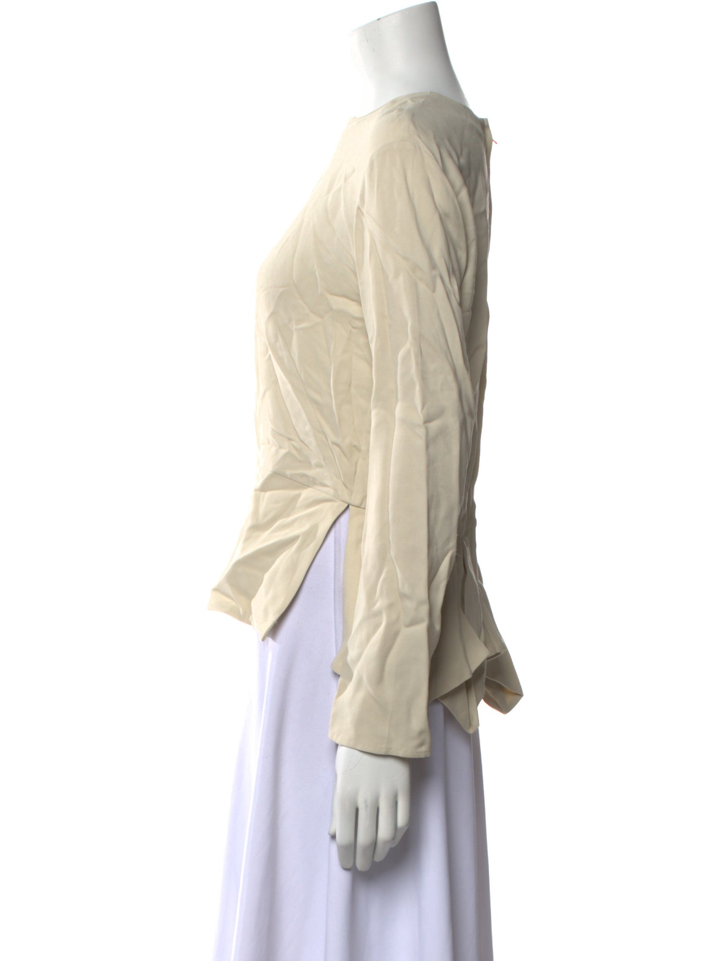 Stella McCartney Scoop Neck Long Sleeve Blouse