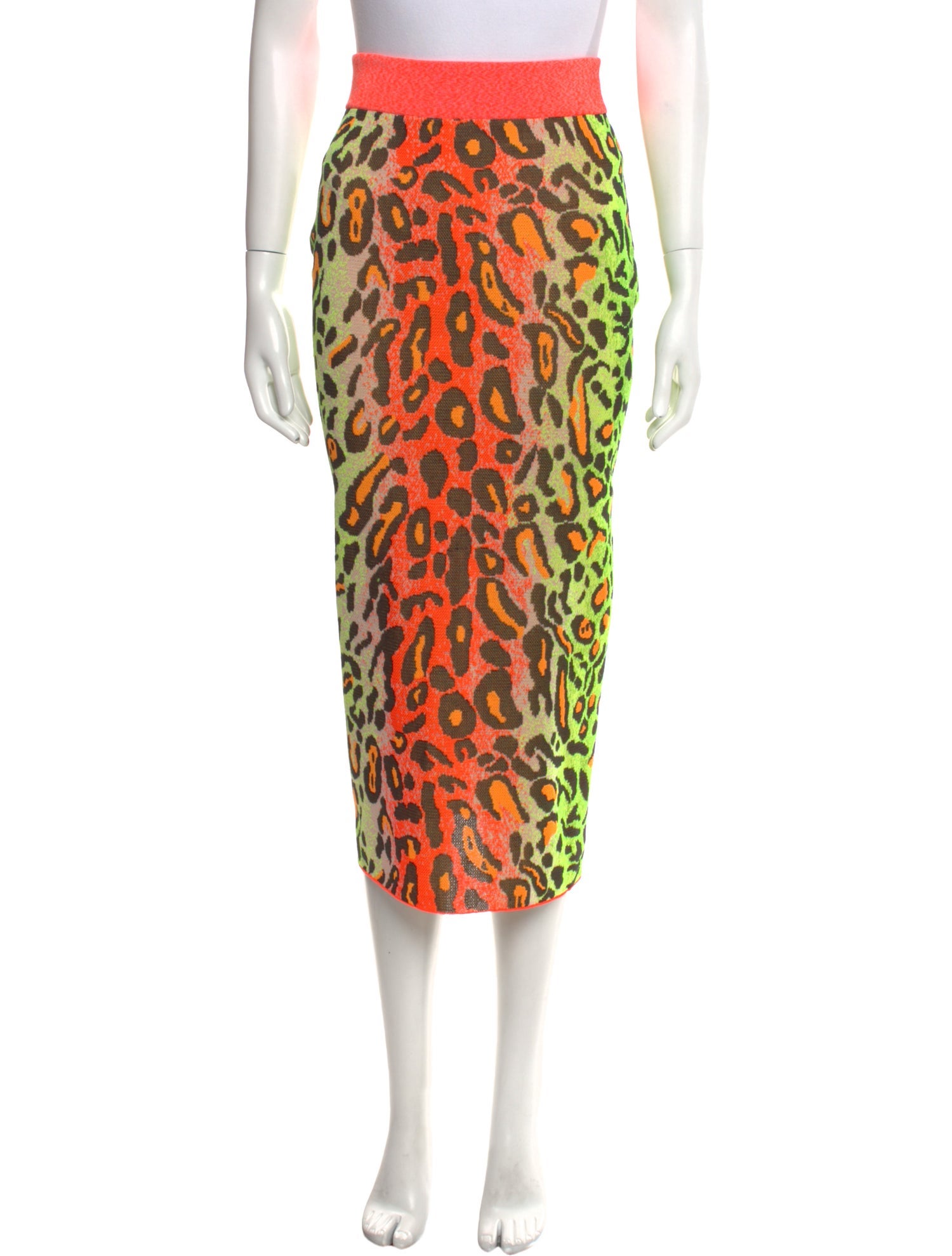 Stella McCartney Animal Print Midi Length Skirt