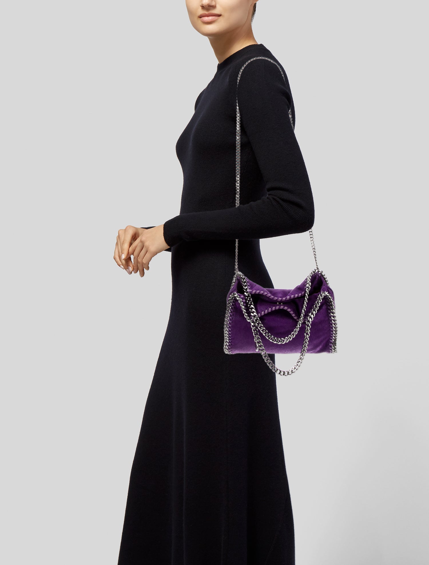 Stella McCartney Vegan Suede Top Handle Bag