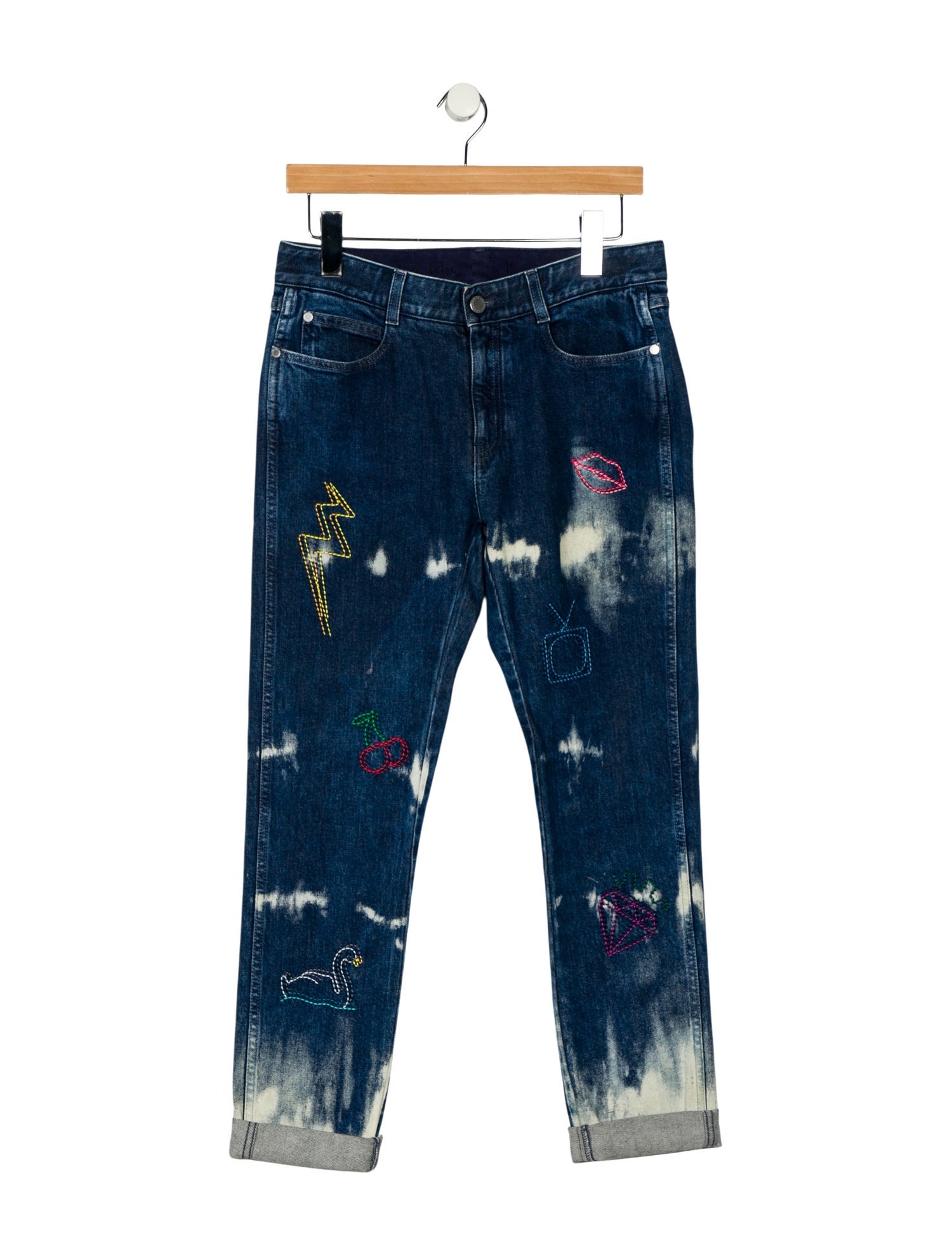 Stella McCartney Mid-Rise Straight Leg Jeans