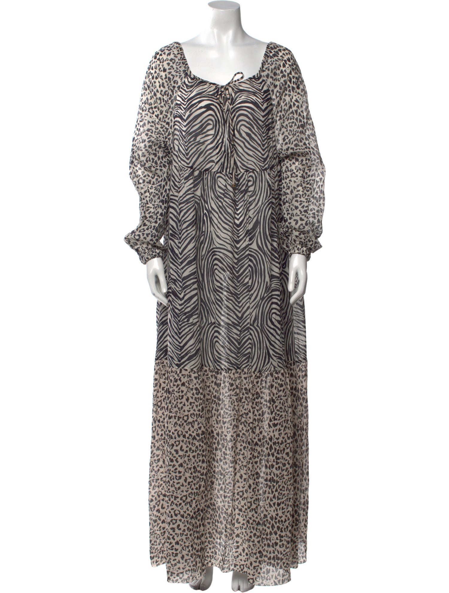 Stella McCartney Animal Print Long Dress