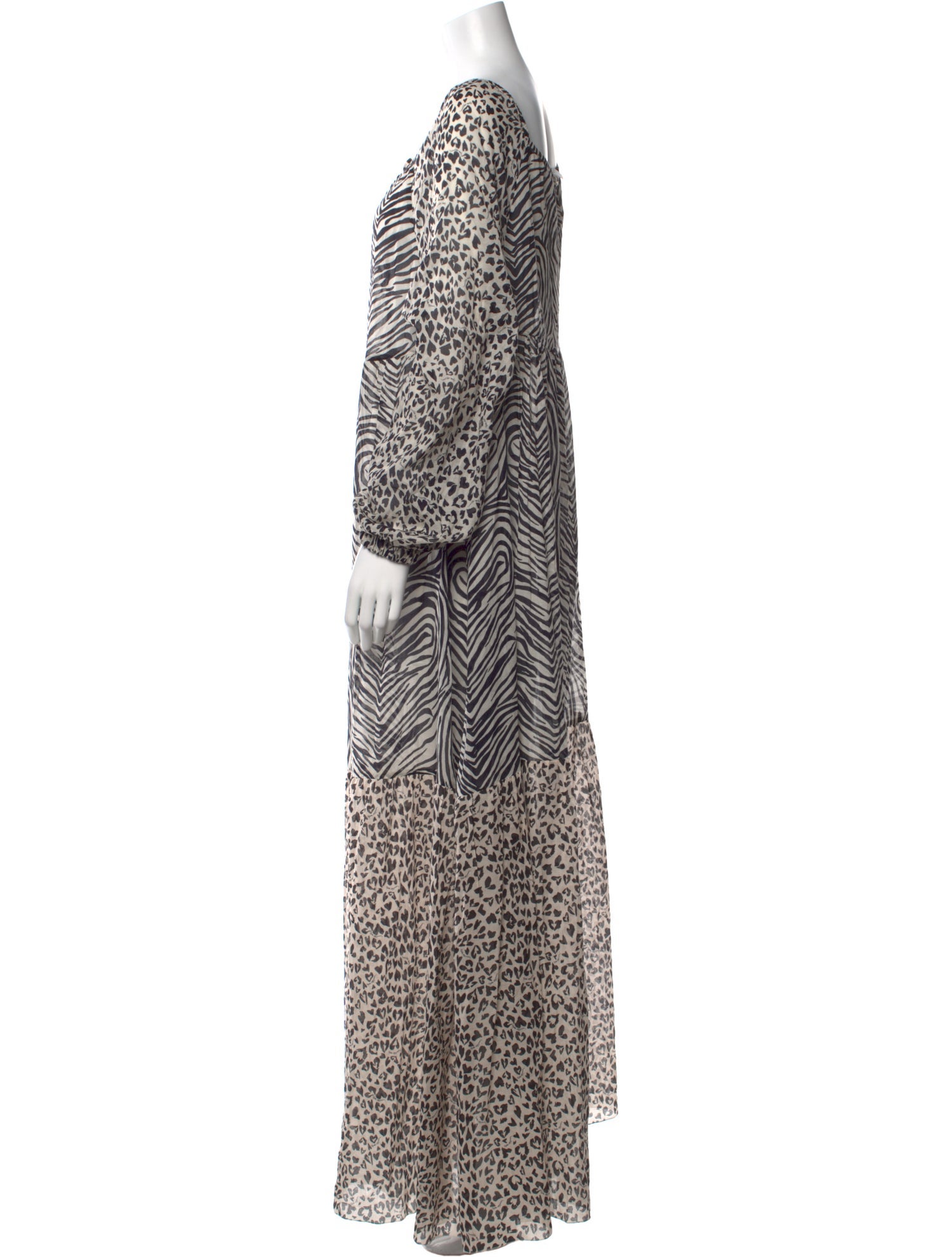 Stella McCartney Animal Print Long Dress