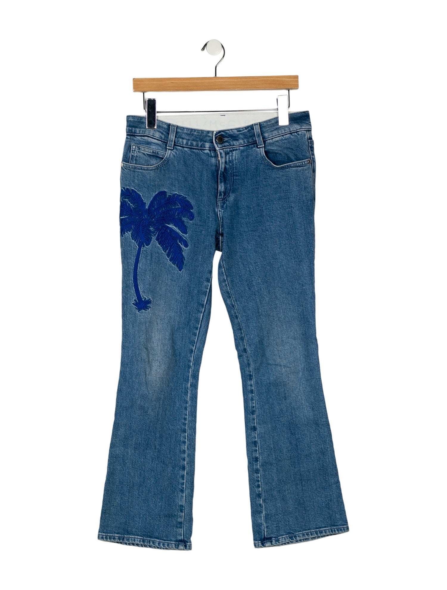 Stella McCartney Mid-Rise Wide Leg Jeans