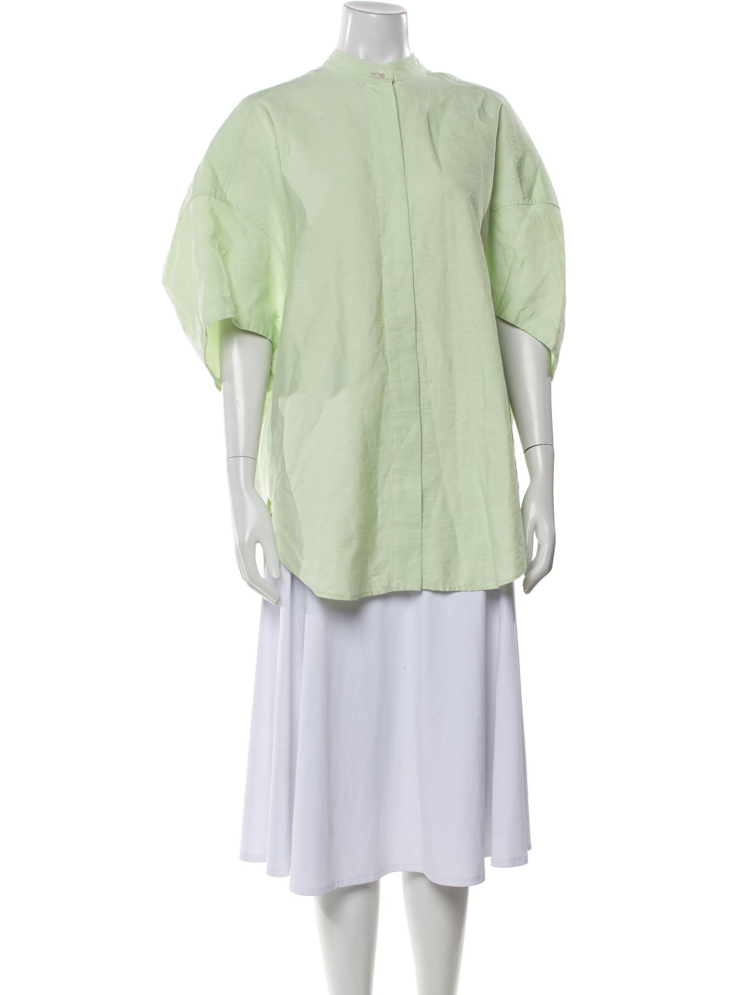 Stella McCartney Mock Neck Three-Quarter Sleeve Tunic