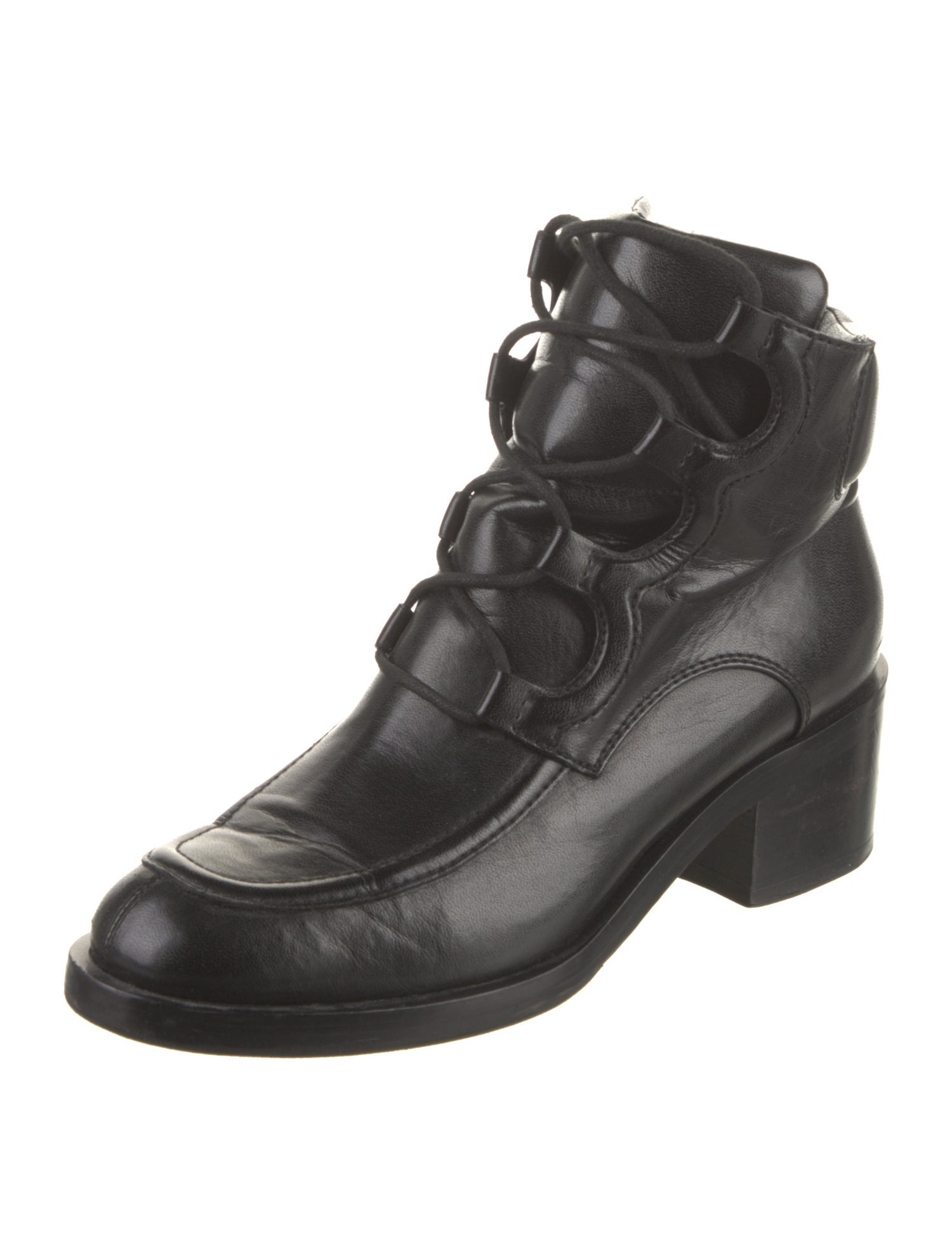 Stella McCartney Vegetarian Leather Combat Boots