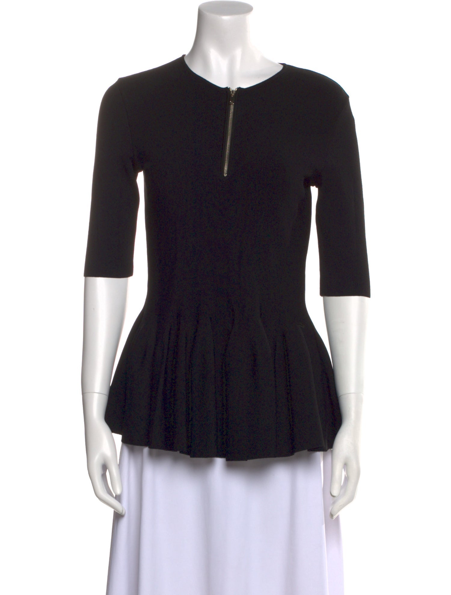 Stella McCartney Crew Neck Three-Quarter Sleeve Top