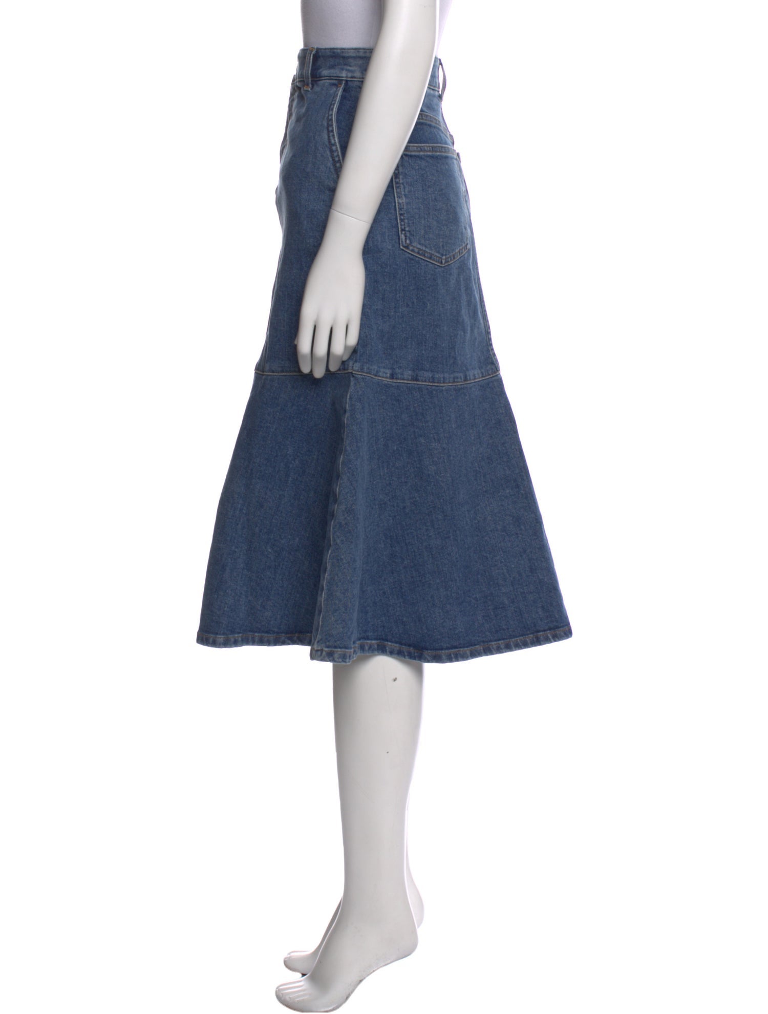 Stella McCartney Scalloped Accent Knee-Length Skirt