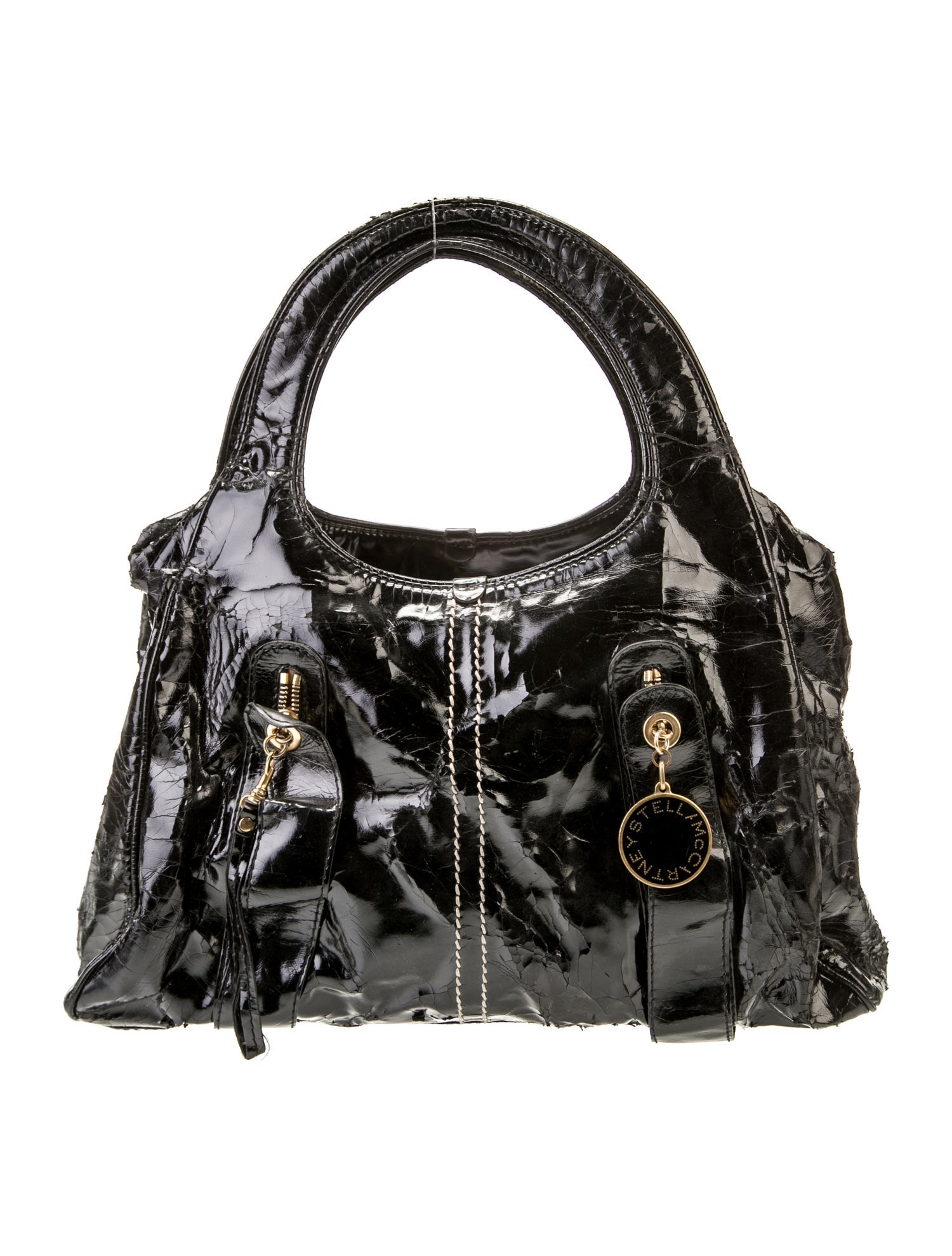 Stella McCartney Patent Leather Top Handle Bag