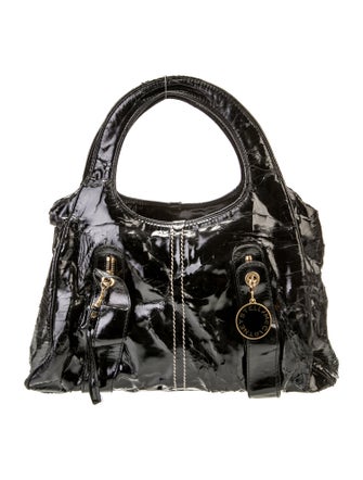 Stella McCartney Patent Leather Top Handle Bag