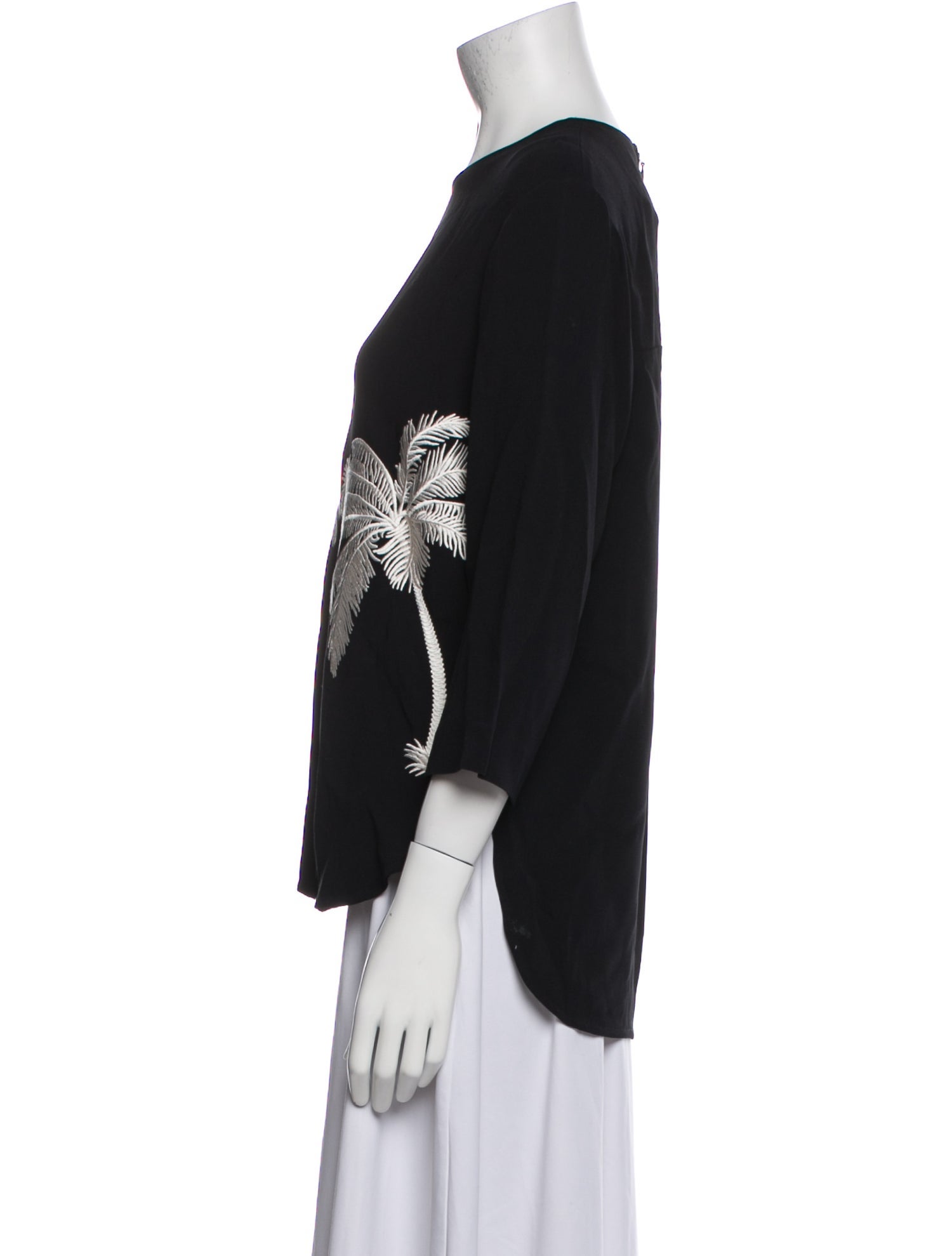 Stella McCartney Printed Crew Neck Blouse