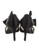 Stella McCartney Satin Bow Accents T-Strap Sandals