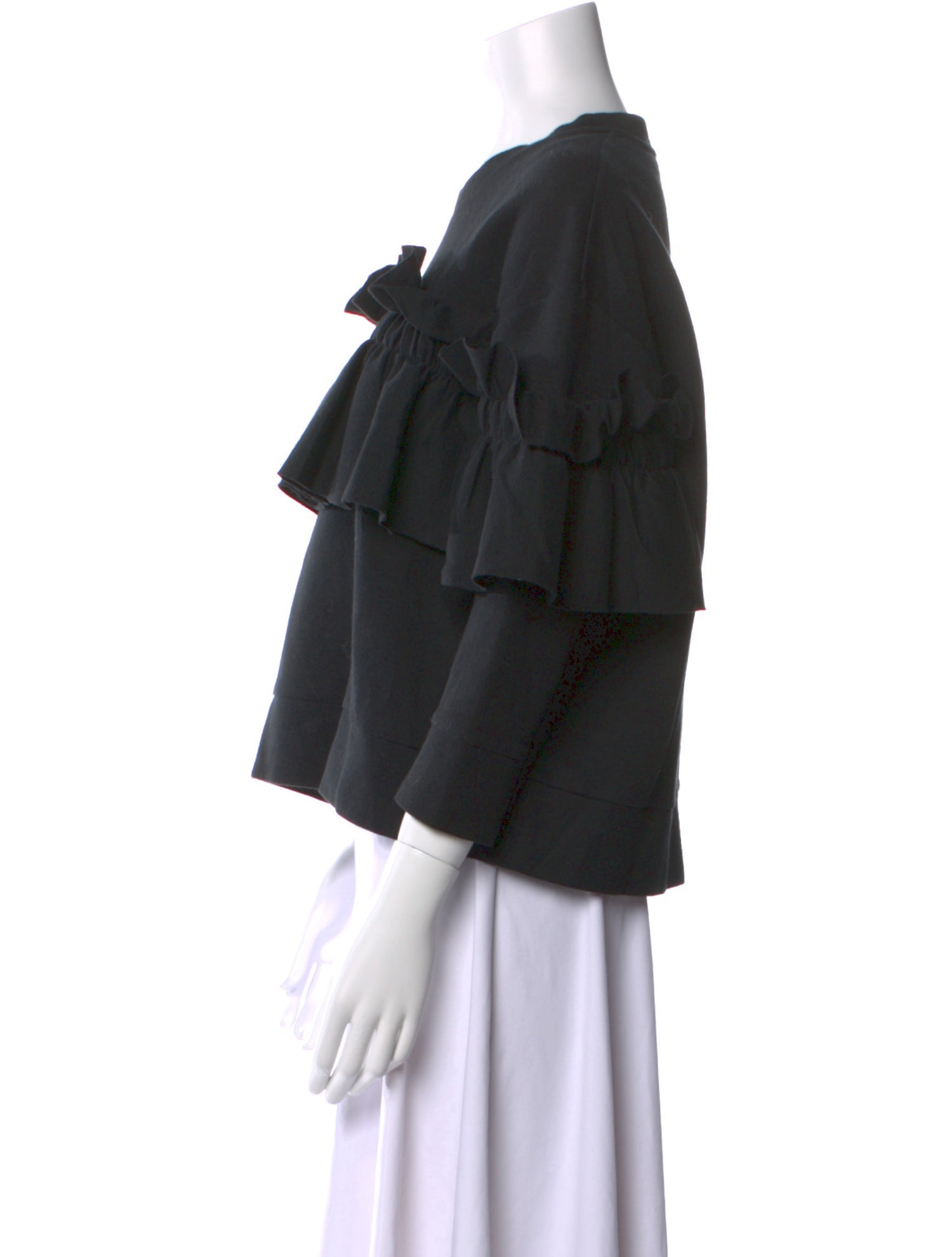 Stella McCartney Crew Neck Three-Quarter Sleeve Blouse