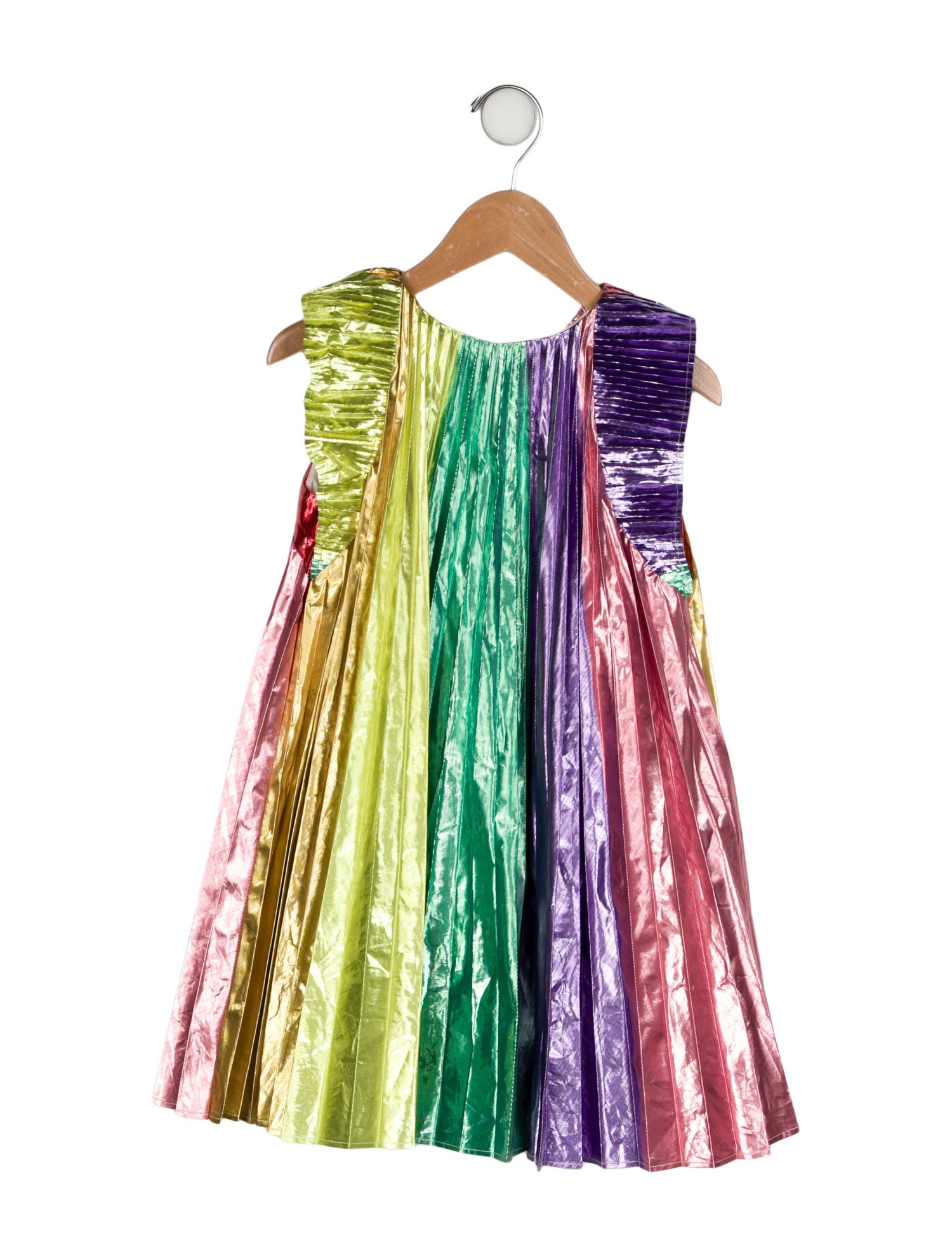 Stella McCartney Color Block Pleated Dress