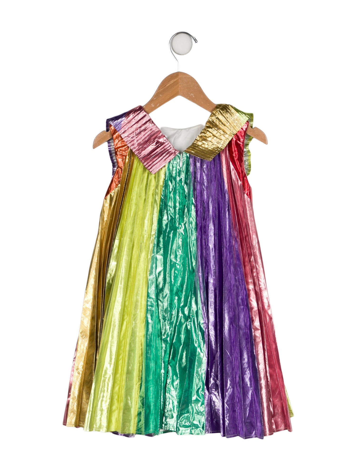 Stella McCartney Color Block Pleated Dress