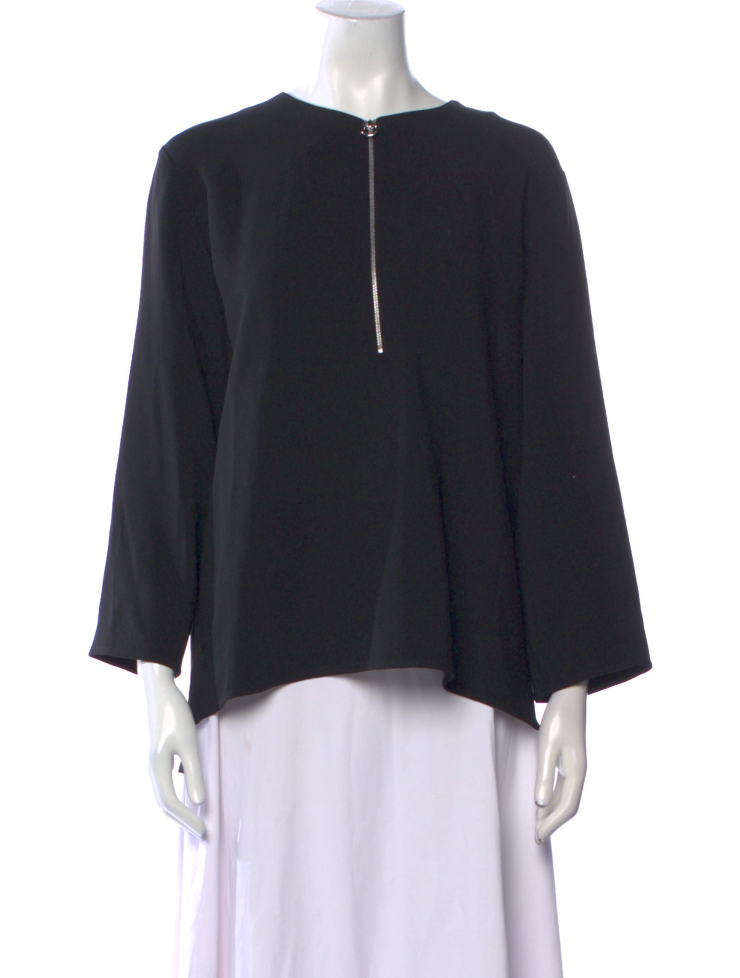 Stella McCartney V-Neck Three-Quarter Sleeve Blouse