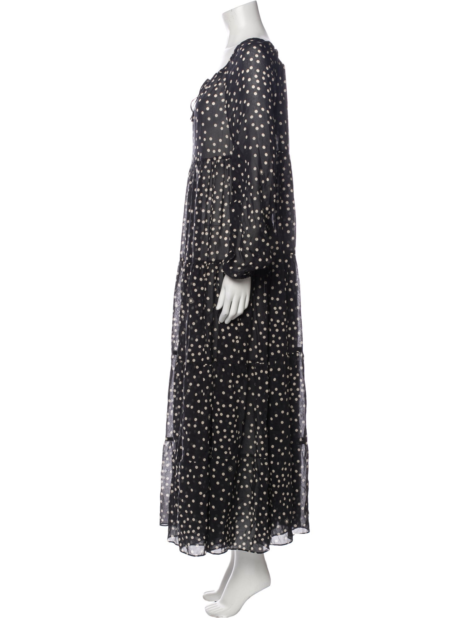 Stella McCartney Polka Dot Print Long Dress