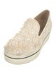 Stella McCartney Canvas Embroidered Accent Loafers