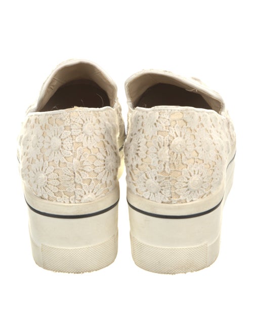 Stella McCartney Canvas Embroidered Accent Loafers