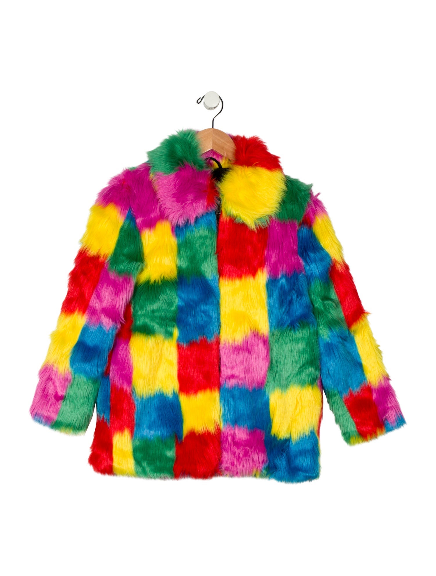 Stella McCartney Girls Long Sleeve Faux Fur Coat w/Tags